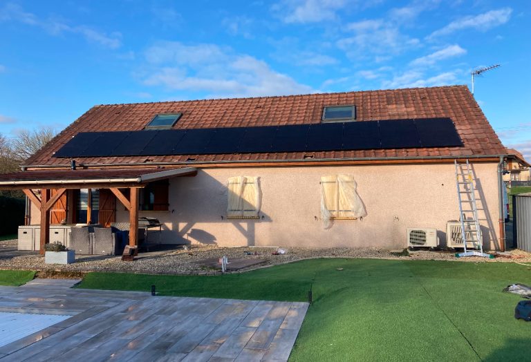 6kWc avec batterie virtuelle 12 panneaux solaires posés dans la Haute Saone par APJ SLAR